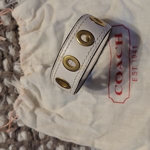 Coach leather bracelet